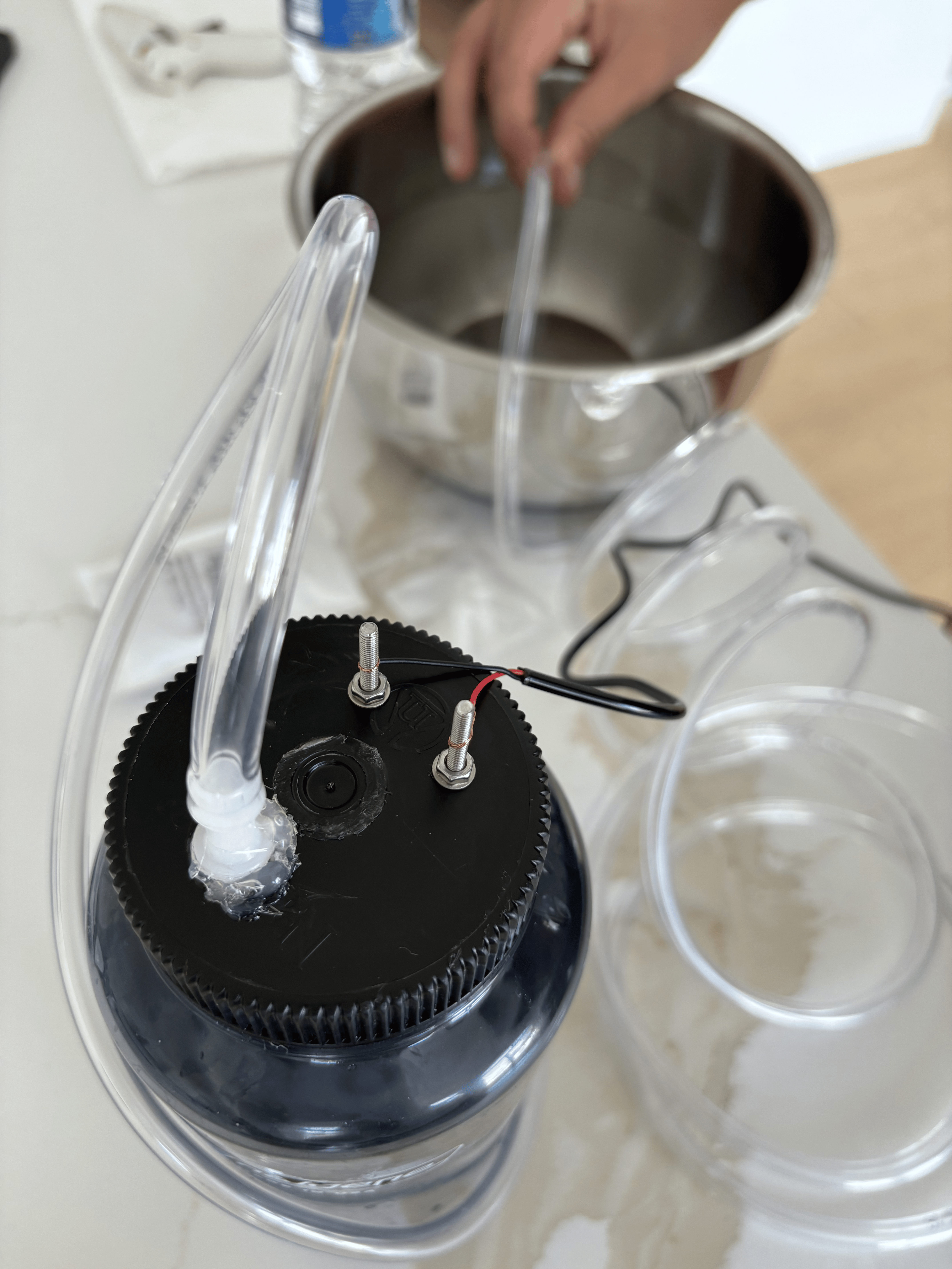 Fuel cell test in progress